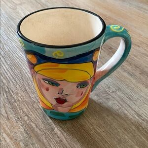 Colorful Hand-Painted Ceramic Mug